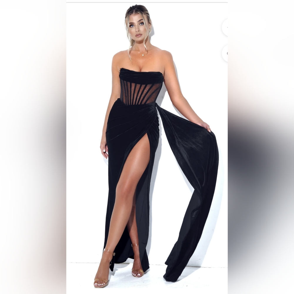 Priya Velvet Corset Dress